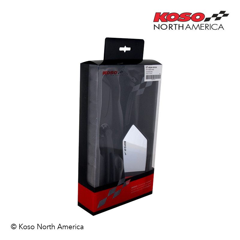 Koso GT Style specchi M10 nero opaco lente chiara