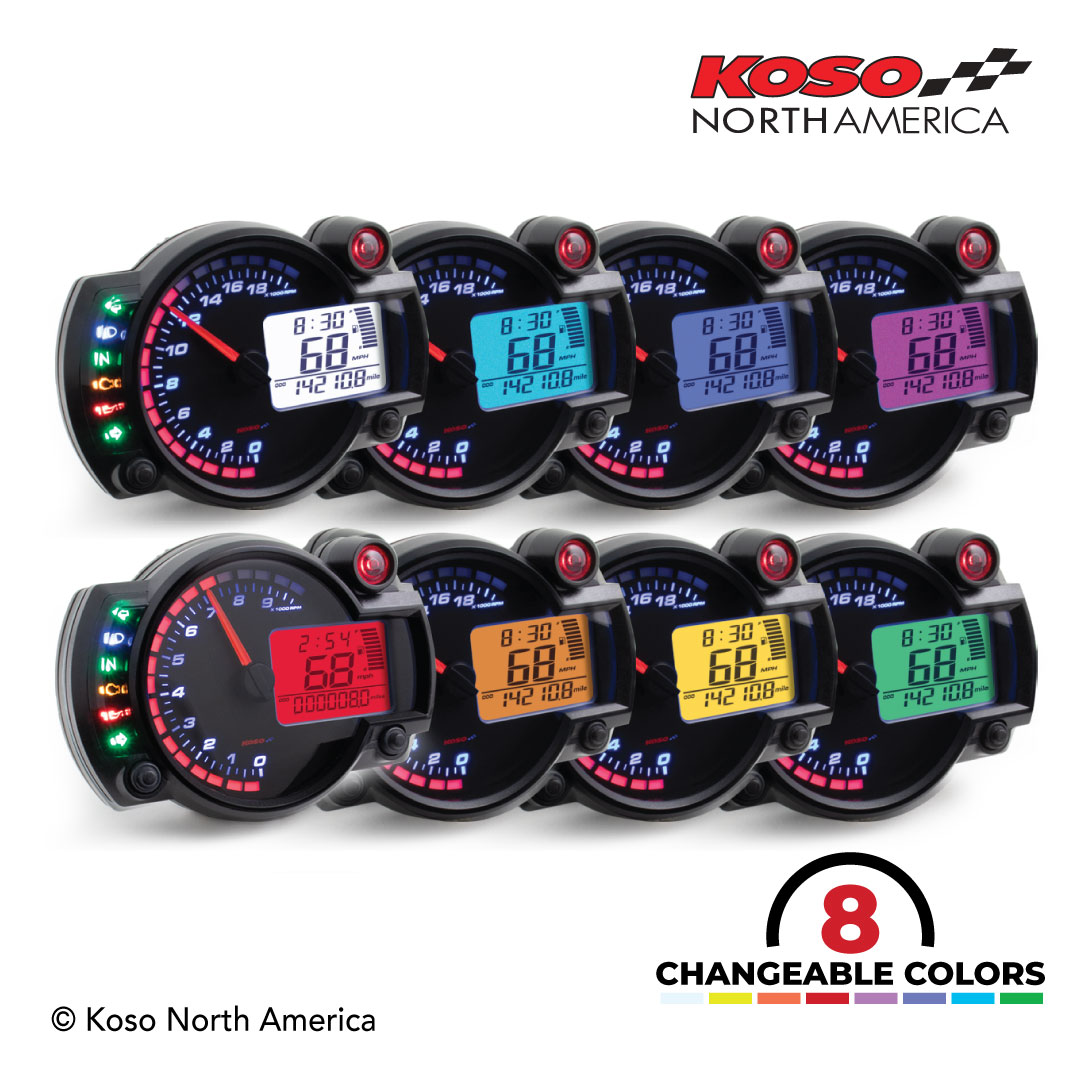 Koso RX-2N cruscotto multifunzione 20000 giri GP Style