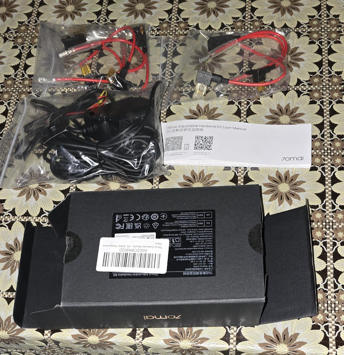70mai UP06 kit cablaggio dash cam USB-C 12V-30V