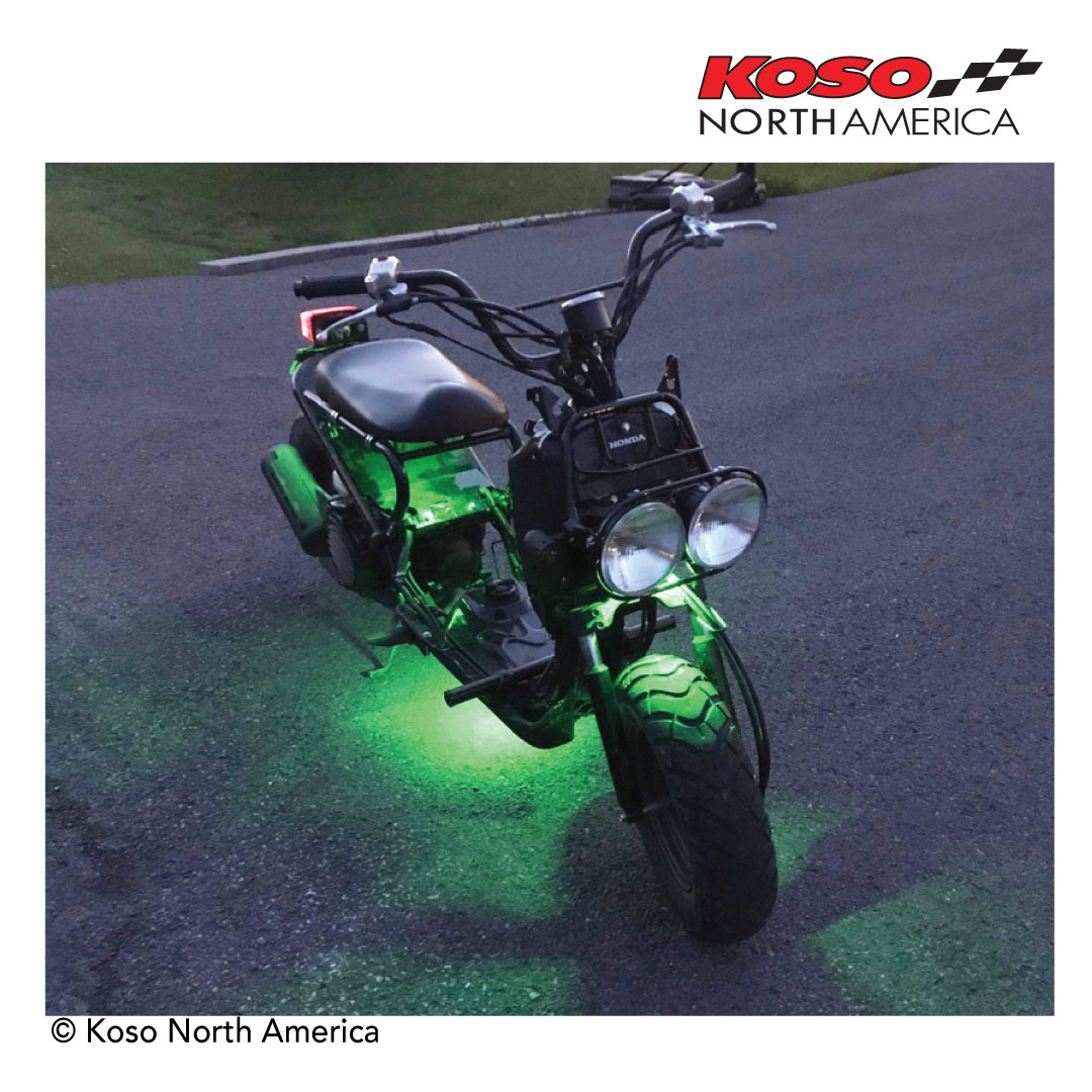 Koso barra a LED 69 mm verde