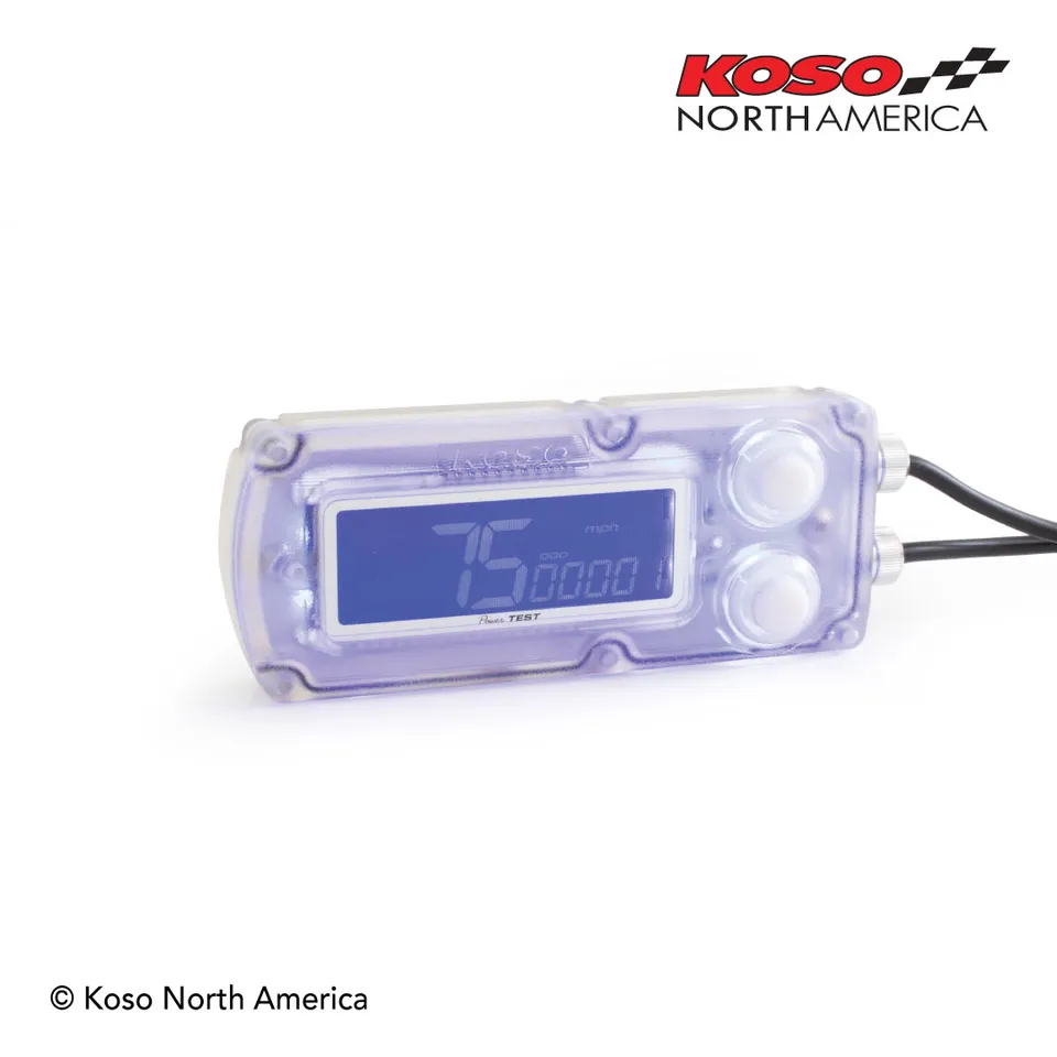 Koso Power Test tachimetro racing drag race