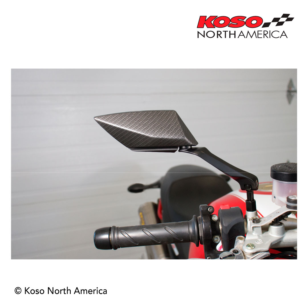 Koso TT-Style specchietti moto carbonio M10