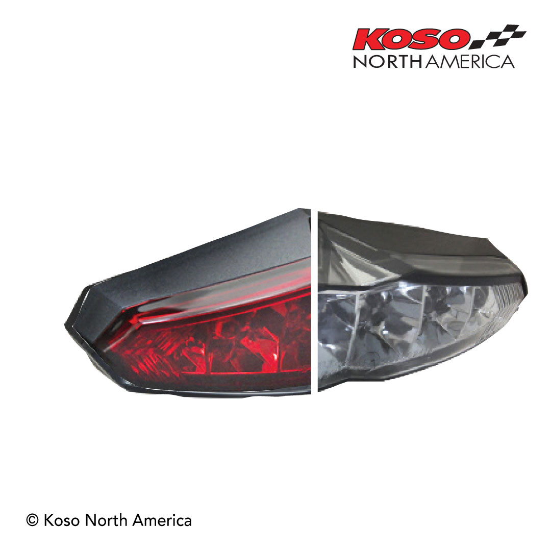 Koso Infinity fanale posteriore LED lente rossa