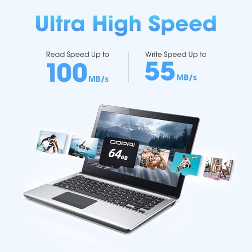 DDPAI Scheda microSD 64GB A1 U3 V30 per dashcam 4K