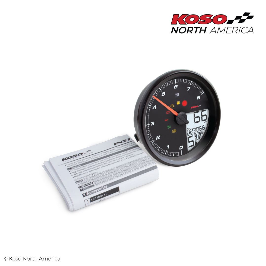 Koso HD-05 contachilometri multifunzione nero Harley