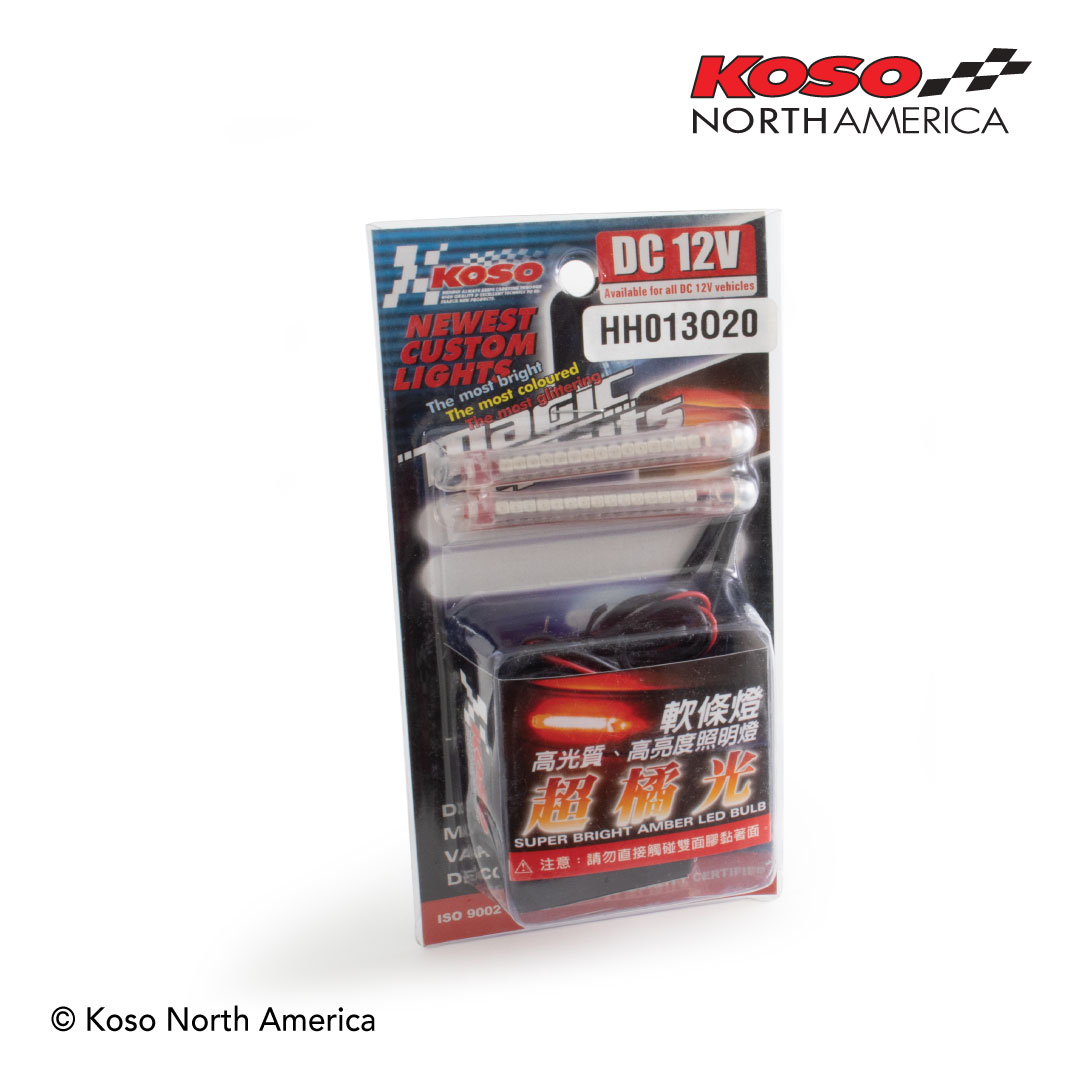 Koso barra LED arancione 69 mm resistente acqua
