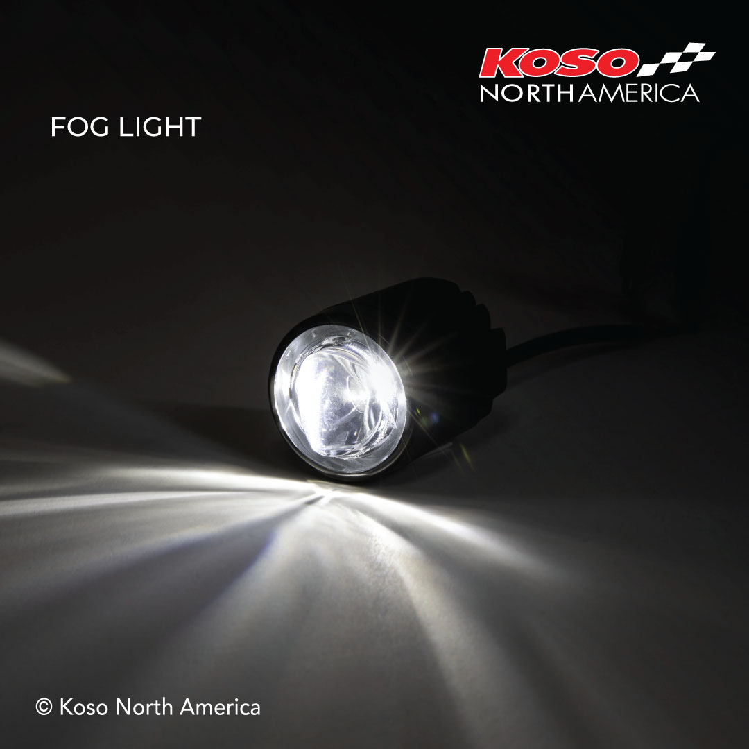Koso Mini faro LED moto omologato E-mark