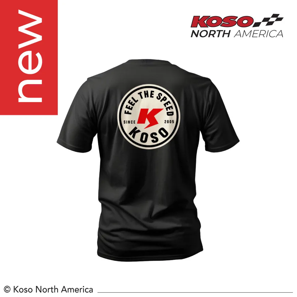 Koso Feel The Speed t-shirt vintage nera cotone