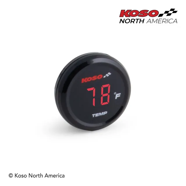 Koso I-Gear termometro moto Fahrenheit rosso