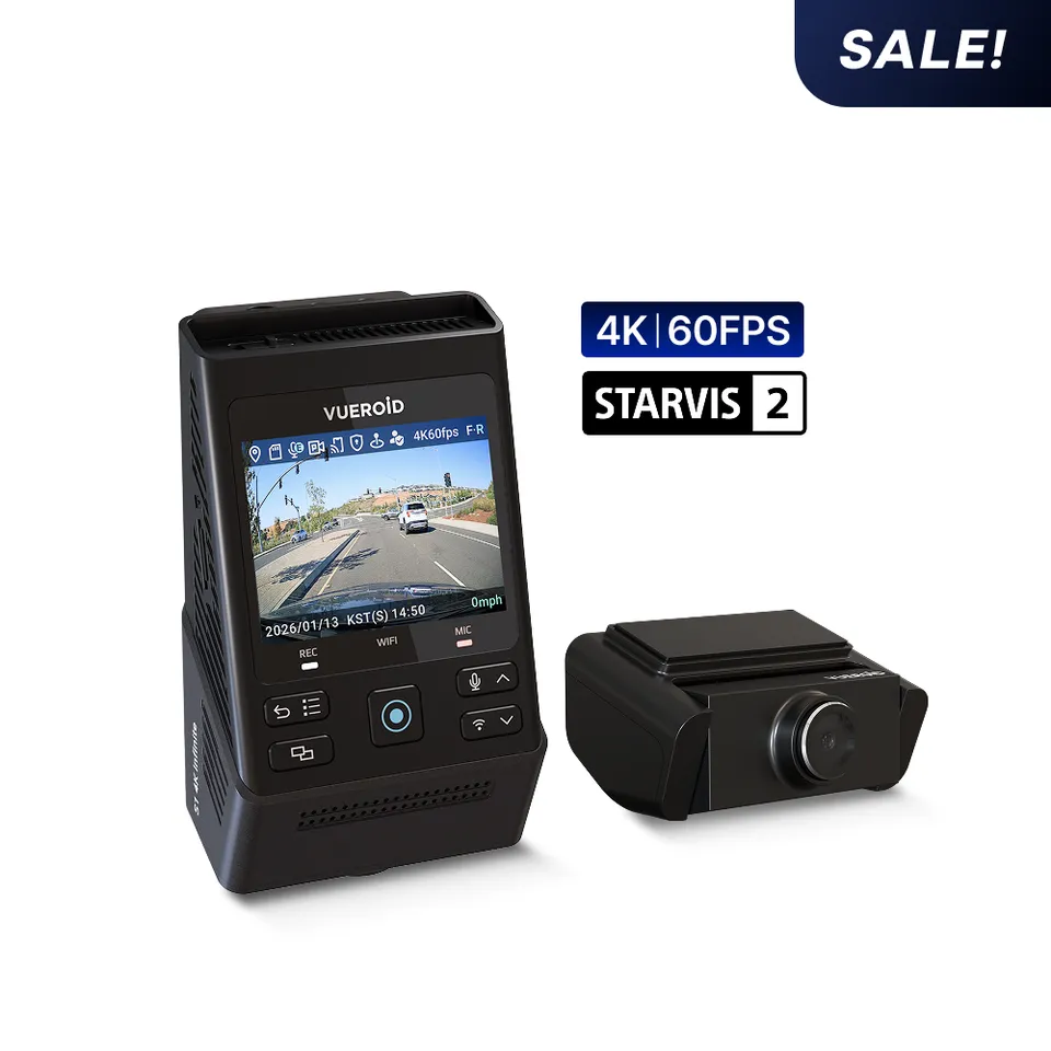 Vueroid S1 4K Infinite 2CH dash cam 2 canali 4K