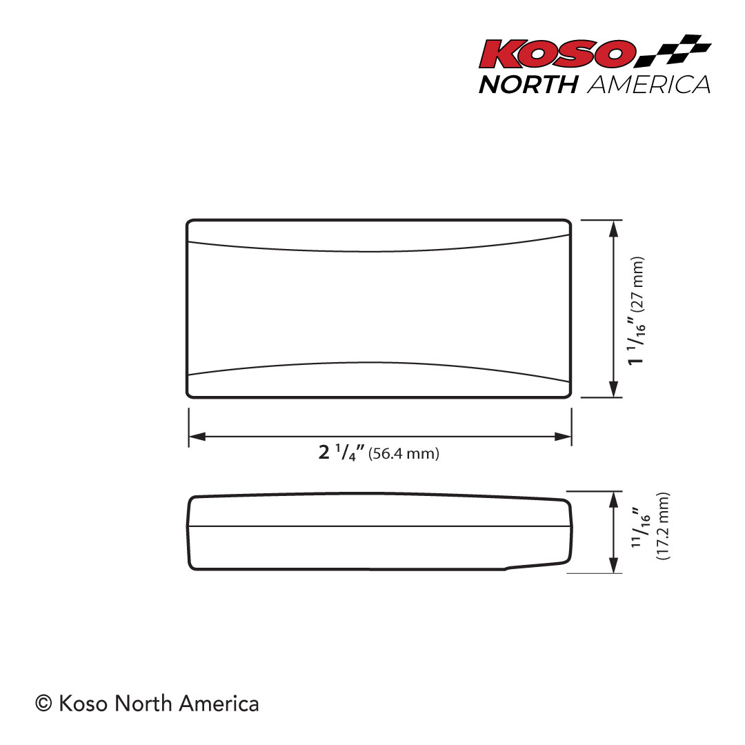 Koso Super Slim Style termometro Fahrenheit rosso slim