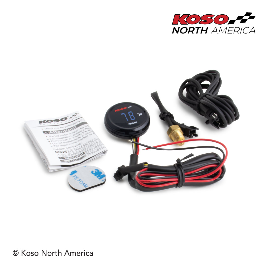 Koso I-Gear termometro Fahrenheit blu