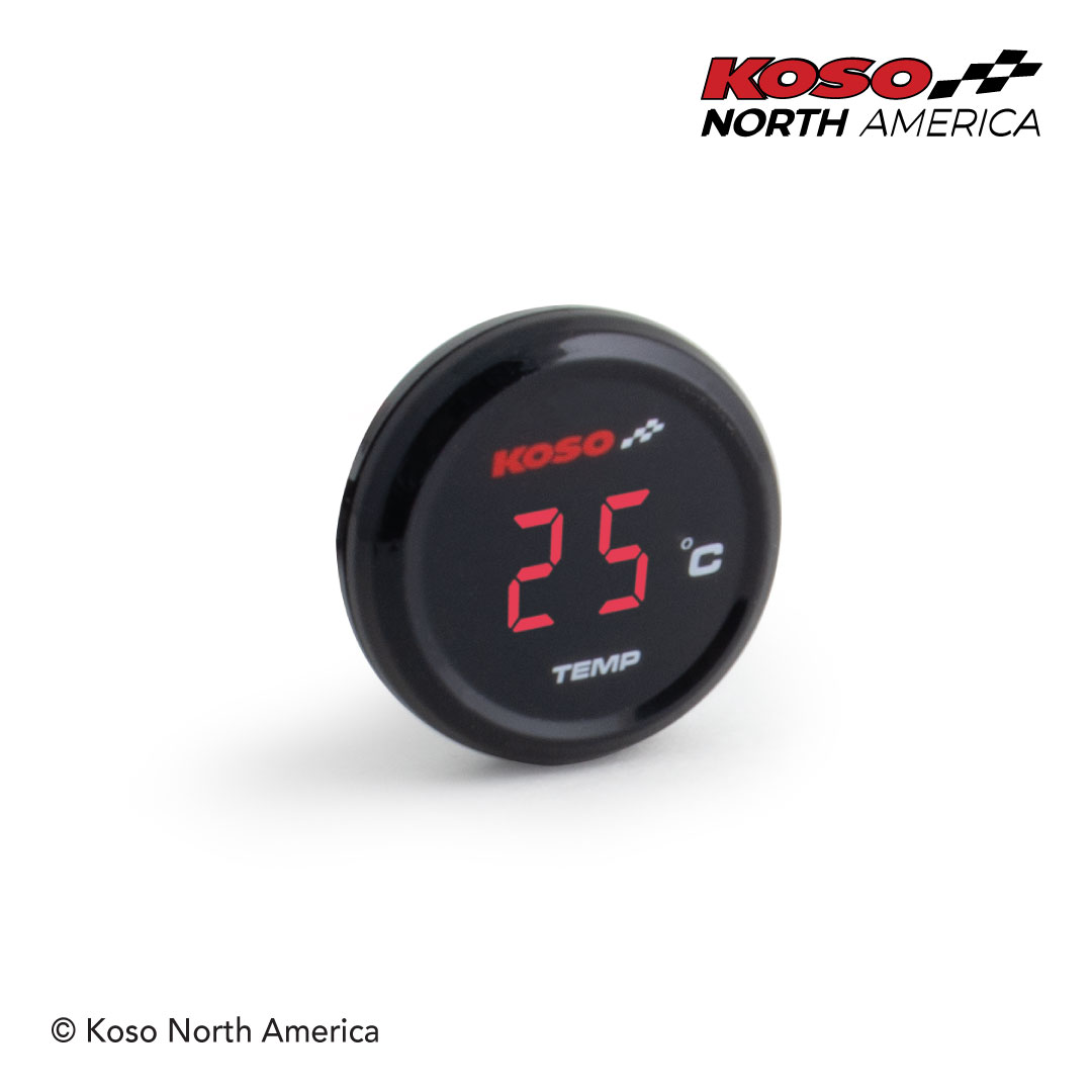 Koso I-Gear termometro celsius rosso
