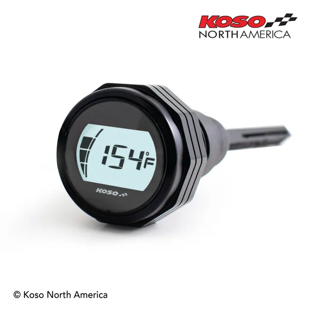 Koso asta olio Harley con temperatura nera