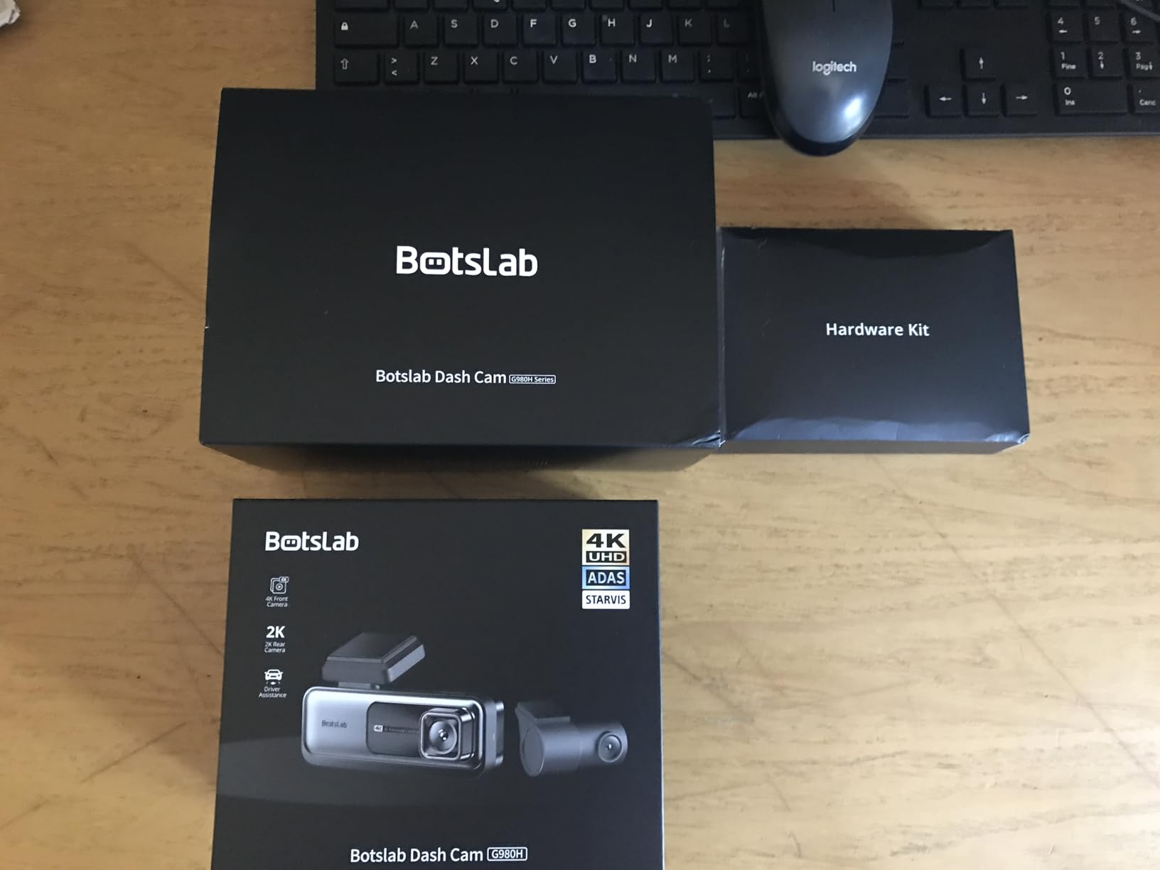 Botslab G980H Kit dash cam 4K SD 64GB GPS
