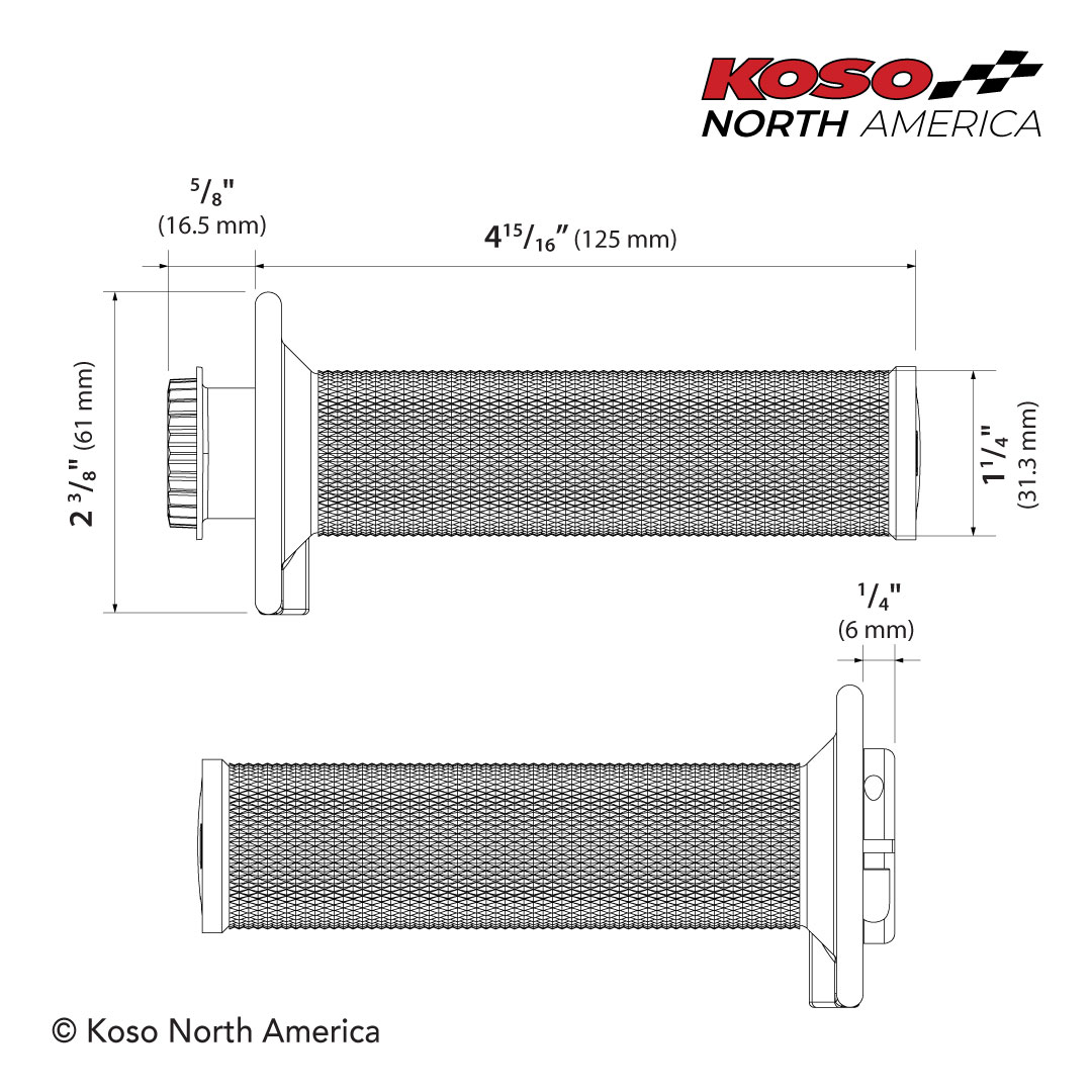 Koso MX-1 manopole riscaldate enduro 5 livelli