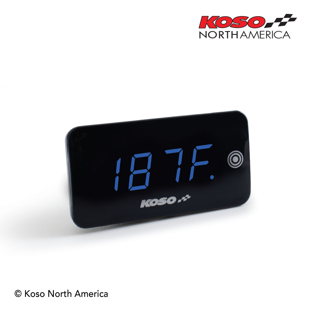 Koso Super Slim Touch voltmetro termometro touch blu