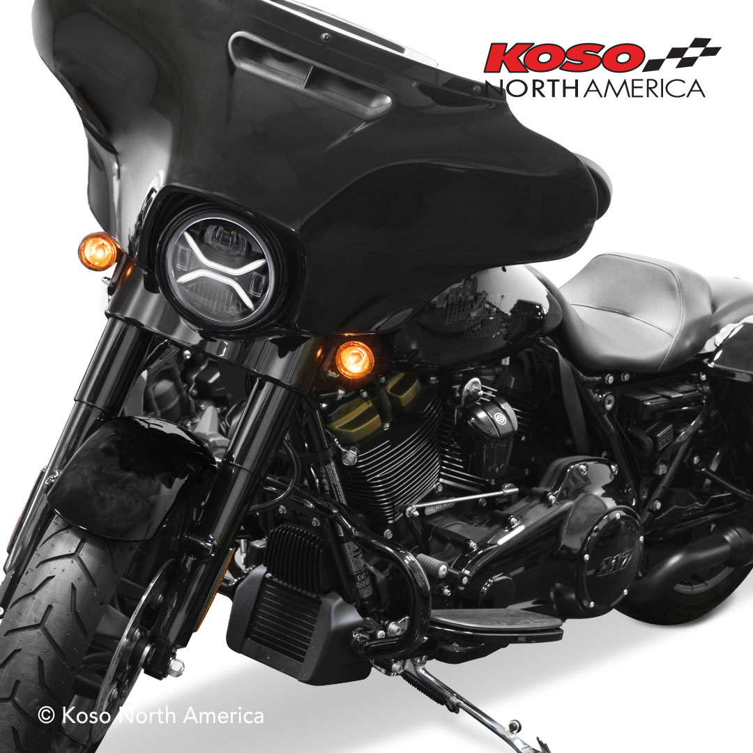 Koso Zenith faro LED Harley-Davidson plug and play