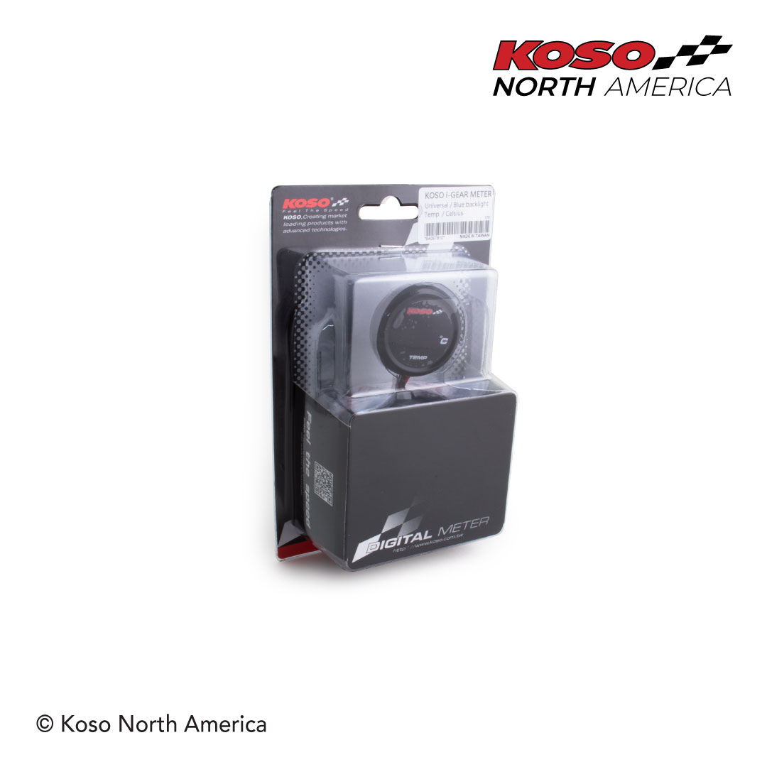 Koso I-Gear termometro digitale Celsius blu