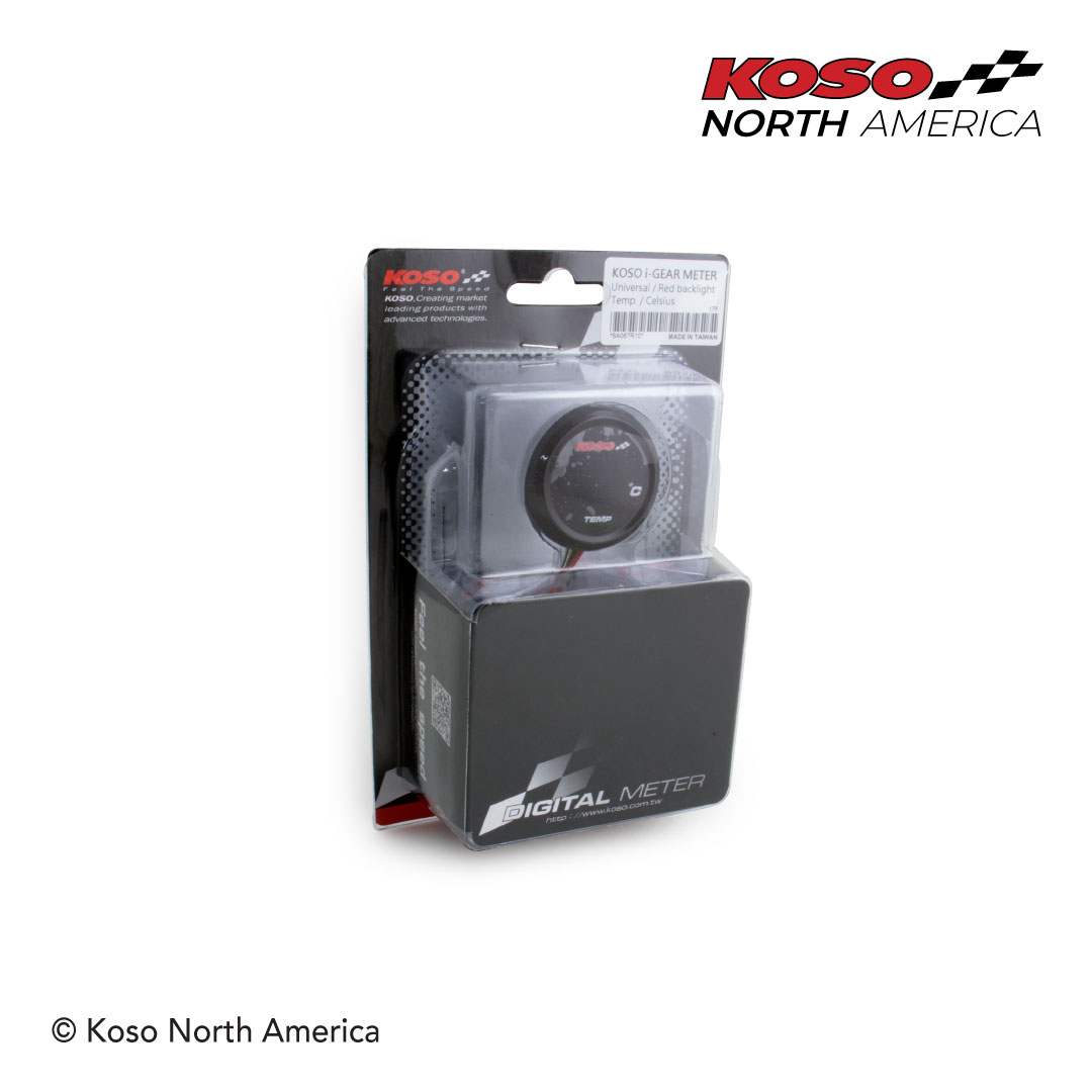 Koso I-Gear termometro celsius rosso