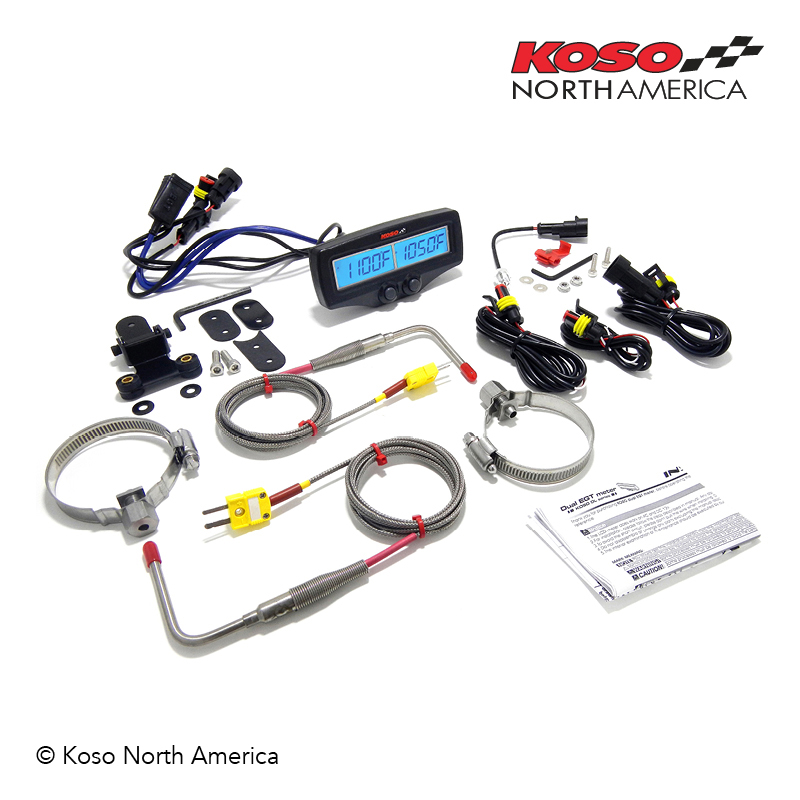 Koso EGT-02R strumento EGT temperatura e giri