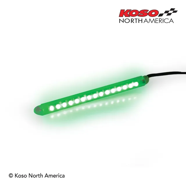 Koso LED Light Bar 114mm barra led verde 12V resistente
