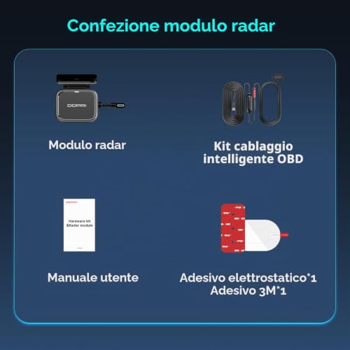 DDPAI N5 Dual modulo radar parcheggio con hardwire