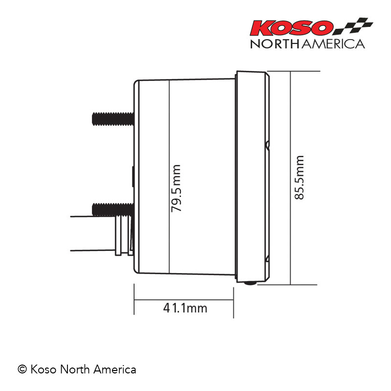 Koso TNT-01S contachilometri cromo bianco