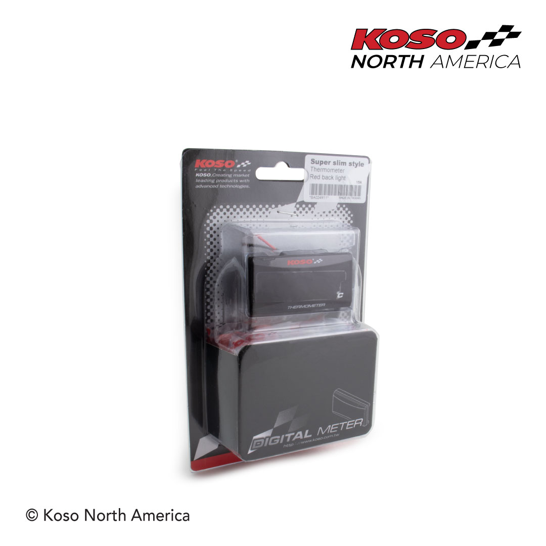 Koso Super Slim termometro Celsius digitale rosso superslim