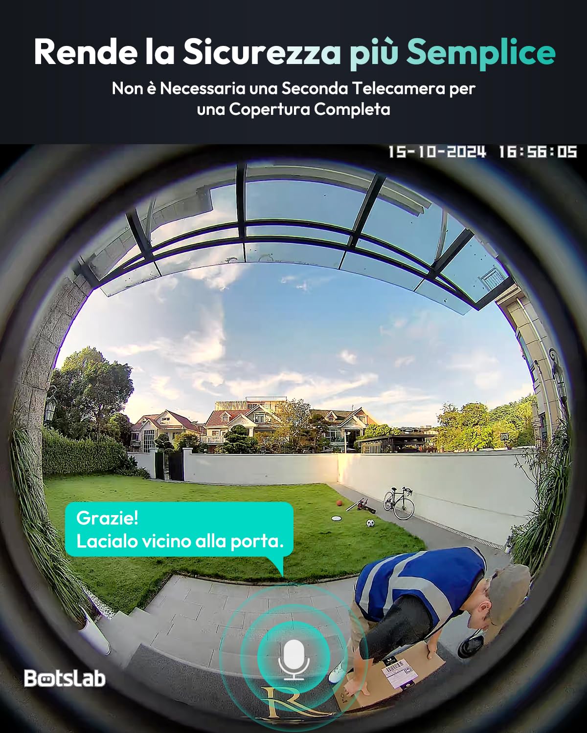 Botslab R810 videocitofono WiFi 5MP SD 32GB